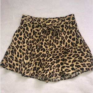 Zara Animal Print Skirt/Skort